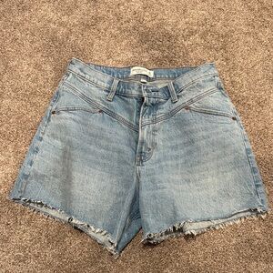 Abercrombie & Fitch Light Blue Jean Shorts Dad Shorts Curve Love